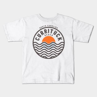 Currituck Beach, NC Summertime Vacationing Sunrise Waves Kids T-Shirt
